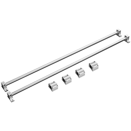 Linear Guide Rail Set, 16mm x 1000mm, 2 Rails 4 Blocks