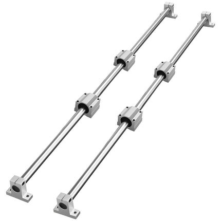 Linear Guide Rail Set, 20mm x 1200mm, 2 Rails 4 Blocks