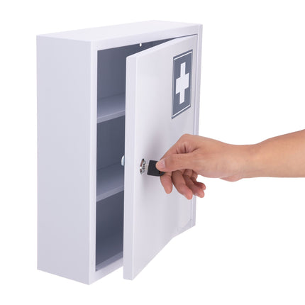 Slēdzams medicīnas skapītis, 3 nodalījumi, stiprināms pie sienas