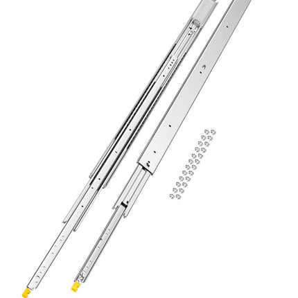 Locking Drawer Slides, 56 In Full Extension, 500 lb