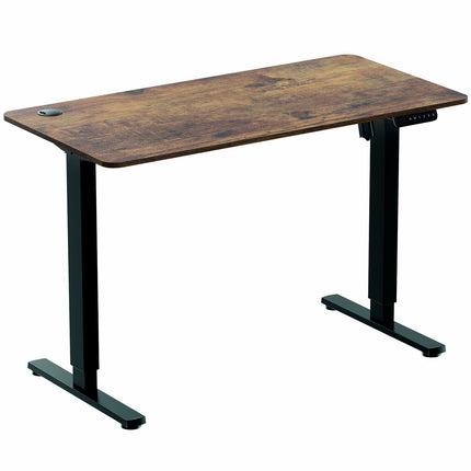 LogiLink elektriski regulējams rakstāmgalds, 1200 x 600 mm, melns/brūns