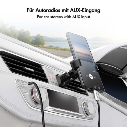 LogiLink USB-C uz 3,5 mm ligzdas audio kabelis ar DAC, 1 m, melns, stereo