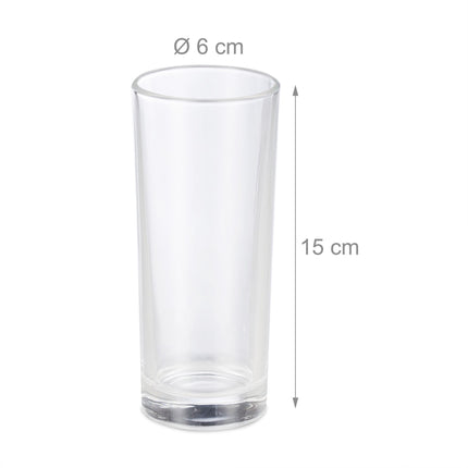 Longdrink glāzes 12 glāžu komplektā