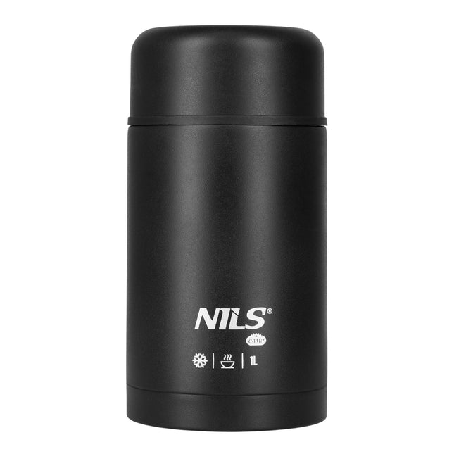 Pusdienu termoss 1000 ml, melns, izolēta kolba