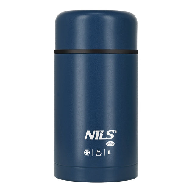 Pusdienu termoss 1000 ml, zils, izolēts termoss