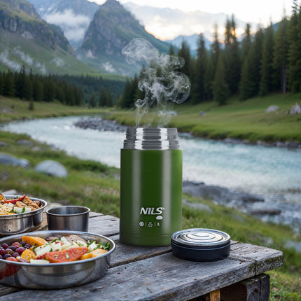 Pusdienu termoss 1000 ml, zaļš, izolēta kolba
