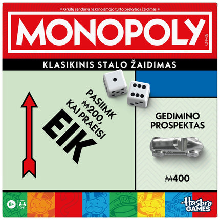 MONOPOLY galda spēles klasiskais izdevums lietuviešu valodā
