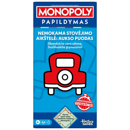 MONOPOLY galda spēles bezmaksas autostāvvietas džekpota paplašinājuma komplekts