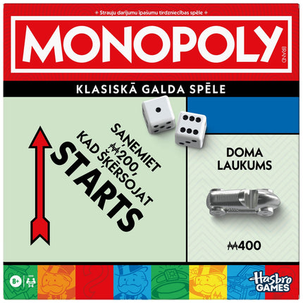 MONOPOLY klasiskā galda spēle latviešu valodā
