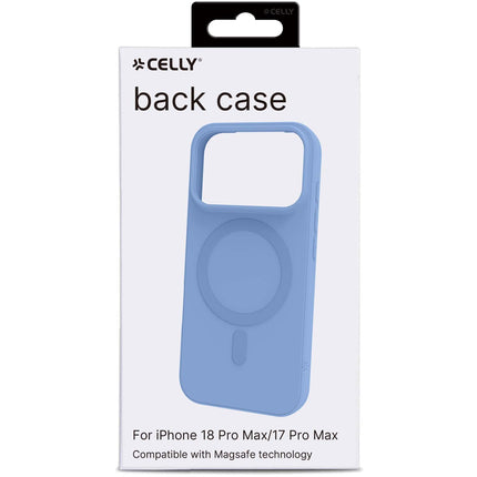Ar MagSafe saderīgs mīksts gumijas maciņš, gaiši zils, iPhone 18/17 Pro