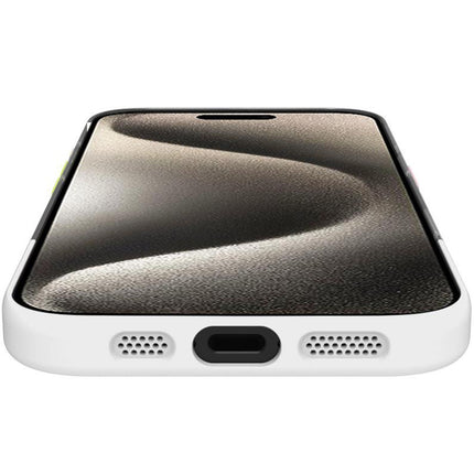 Magdual MagSafe compatible case iPhone 16 White + Transparent