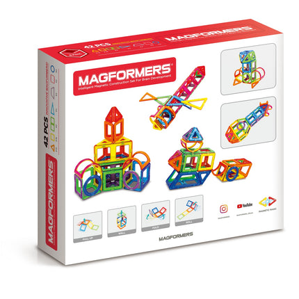 Magformers magnētu konstruktora komplekts, pamata, 42 gab.