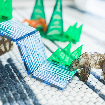 Magna-Tiles magnētiskās celtniecības flīzes, meža dzīvnieki, 25 gab.