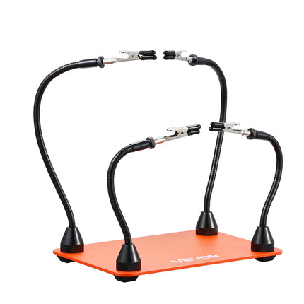 Magnetic Helping Hands Soldering Station, 4 Arms, Alligator Clips