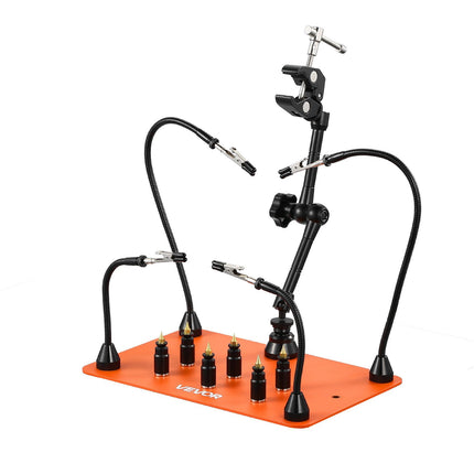 Magnetic Helping Hands Soldering Station – 4 Arms, Hot Air Holder