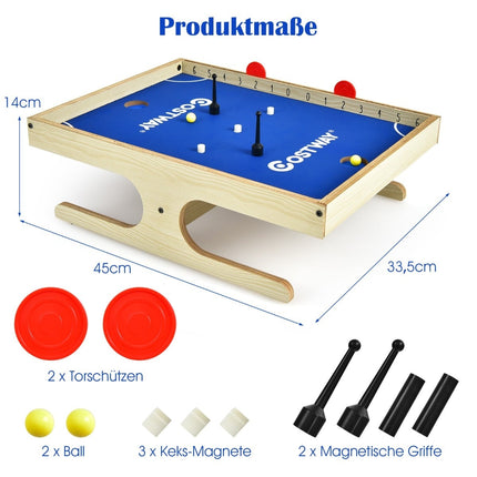 Magnētiskais mini galda futbola galds ar 2 bumbām un rokturiem