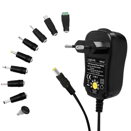 Mains adapter 230V-> 3-12V 1A 12W