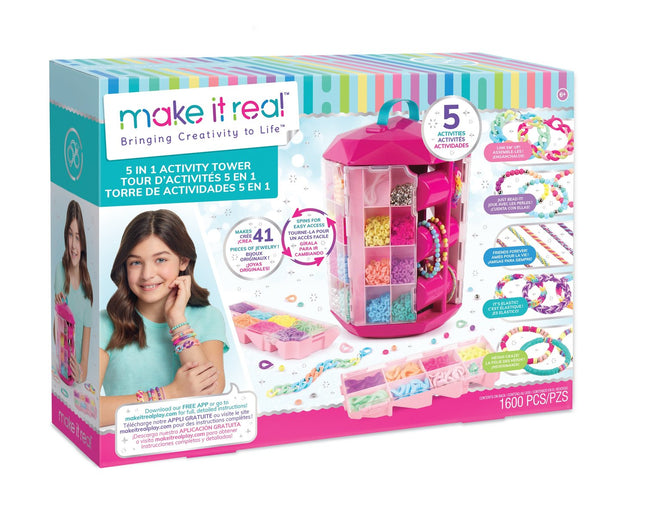 Make It Real 5 vienā aktivitāšu torņa rotaslietu komplekts