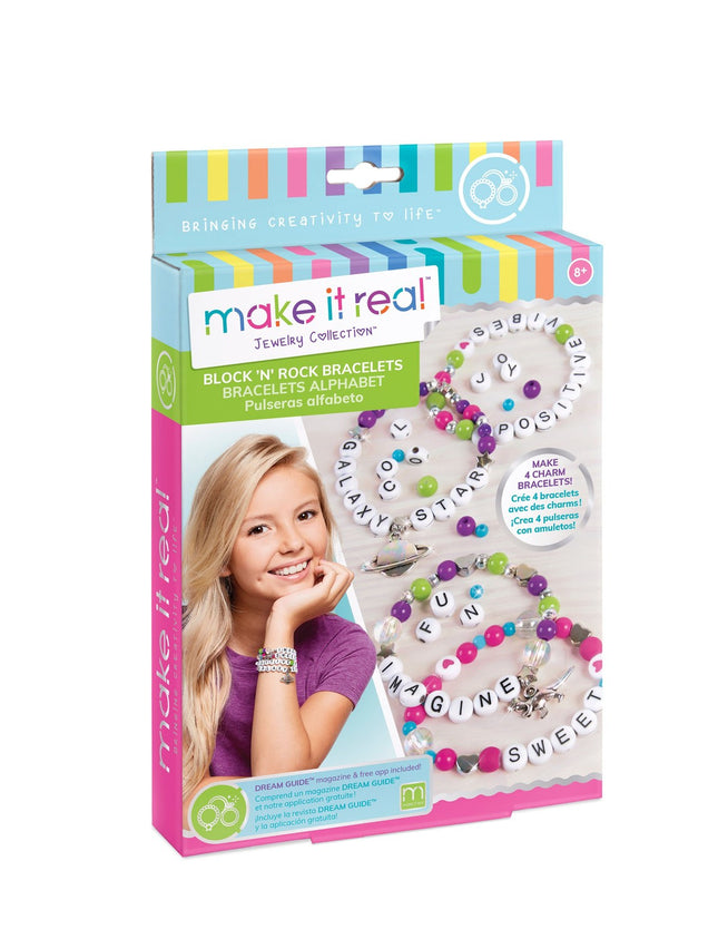 "Make It Real" šarmu aproču DIY komplekts "Block & Rock"