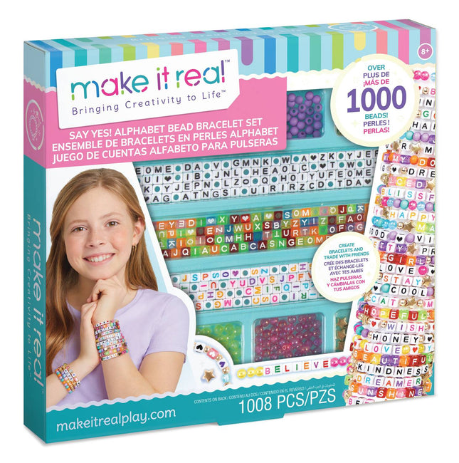 Make It Real DIY rokassprādzes komplekts ar alfabētu