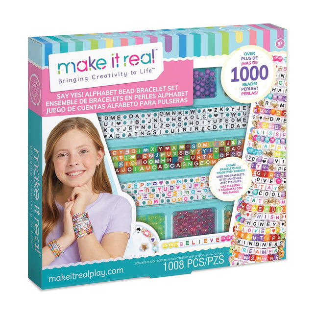 Make It Real DIY rokassprādzes komplekts ar alfabētu