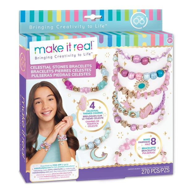 Make It Real DIY rokassprādžu komplekts ar debesu akmeņiem