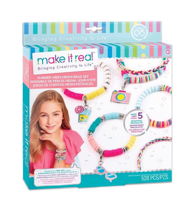 "Make It Real" pašu darinātu aproču komplekts "Summer Vibes Heishi Bead"
