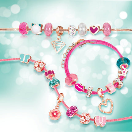 "Make It Real DIY Halo Charms" aproču komplekts "Think Pink"