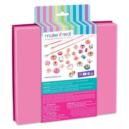 "Make It Real DIY Halo Charms" aproču komplekts "Think Pink"