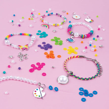 Make It Real DIY rotaslietu komplekts ar varavīksnēm un pērlēm