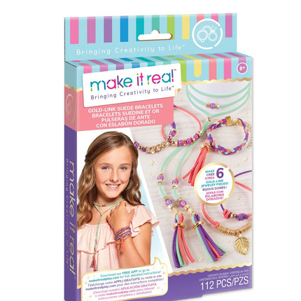 Make It Real DIY rotaslietu komplekts zamšādas aproces