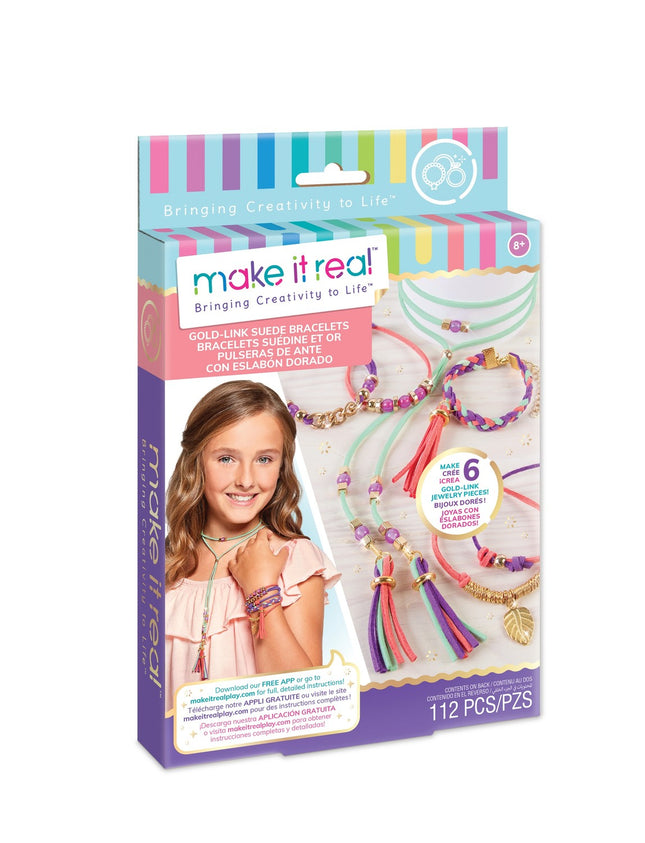 Make It Real DIY rotaslietu komplekts zamšādas aproces