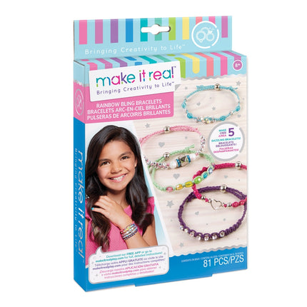 Make It Real varavīksnes Bling aproces DIY rotaslietu komplekts