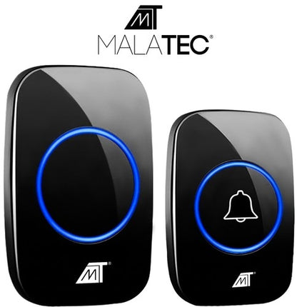 Malatec 21803 melns bezvadu durvju zvans