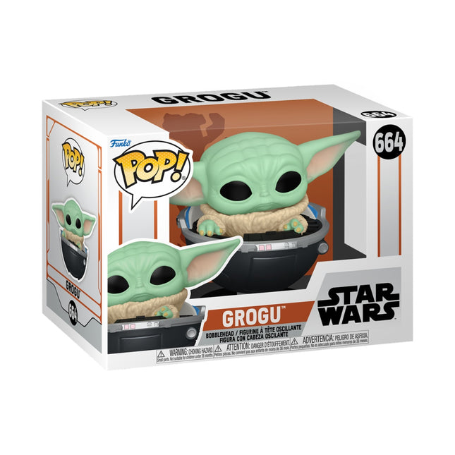 Mandaloriešu Grogu ratiņkrēslā Funko Pop! vinila figūriņa