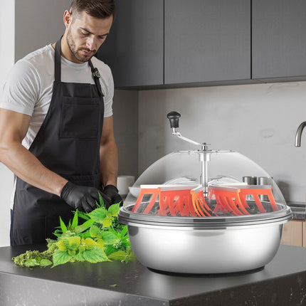 Manual Bud Bowl Trimmer 24 Inch, Stainless Blades, Clear Lid