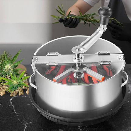 Manual Bud Leaf Trimmer Bowl, 12 in, Stainless Blades