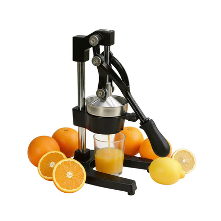 Manuālā citrusaugļu spiede - čuguns, nerūsējošā tērauda siets
