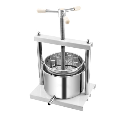 Manual Fruit Wine Press 5L, Dual Stainless Steel Barrels