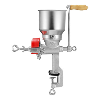 Manual Grain Mill, Cast Iron Hand Crank, Table Clamp