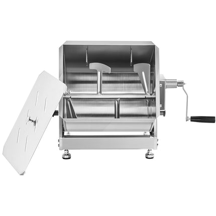 Manual Meat Mixer, 20L Stainless Steel Tilting Tank