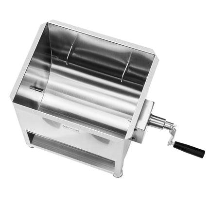 Manual Meat Mixer 60L, Stainless Steel Gearbox, Lid