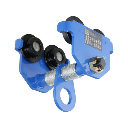 Manual Push Beam Trolley 1 Ton, Adjustable 2.5–7 in