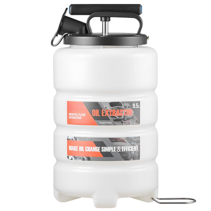 Manual Vacuum Fluid Extractor Pump, 9.5 L HDPE Tank