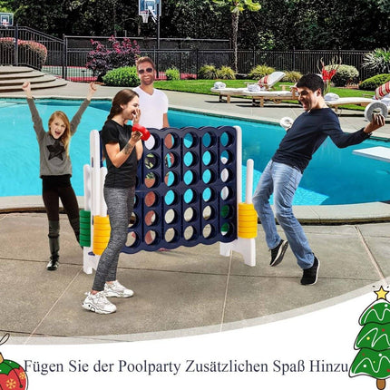 Milzu spēļu komplekts "Match 4" bērniem un pieaugušajiem 120 x 42 x 104 cm pelēks + tumši zils