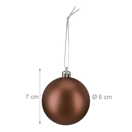 Matte Christmas Baubles Set, 100 Pieces