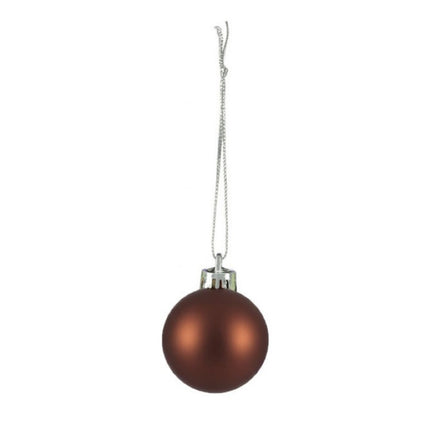 Matte Christmas Baubles Set, 50 Pieces