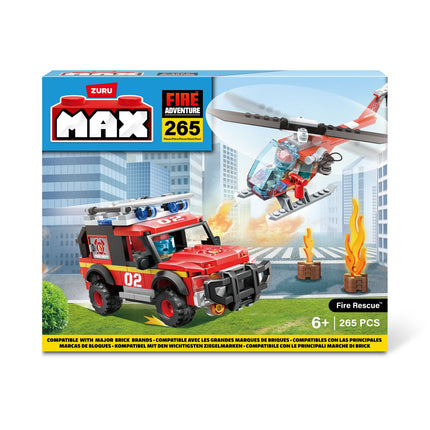 Max City Bricks ugunsdzēsēju depo, 265 gab.