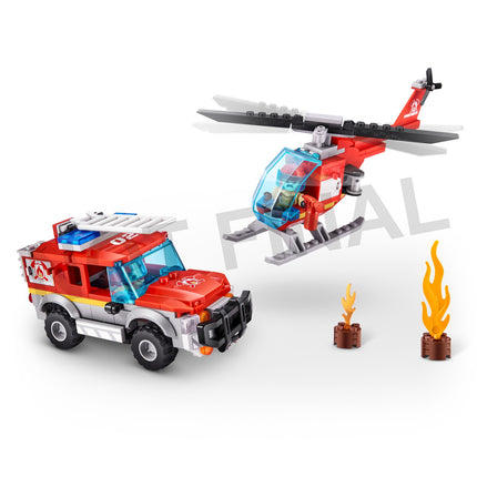 Max City Bricks ugunsdzēsēju depo, 265 gab.