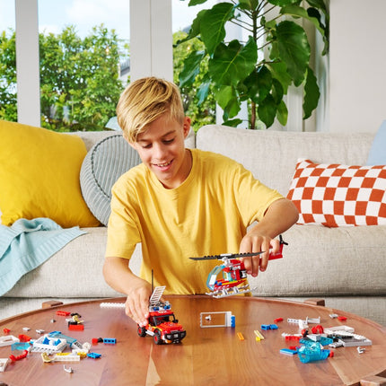 Max City Bricks ugunsdzēsēju depo, 265 gab.